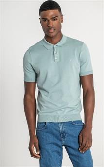 Polo manga corta verde claro para hombre
