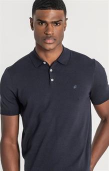 Polo manga corta azul marino para hombre