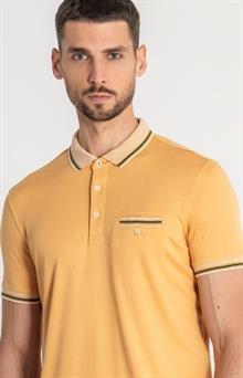 Polo manga corta con bolsillo para hombre