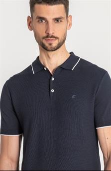 Polo manga corta marino para hombre