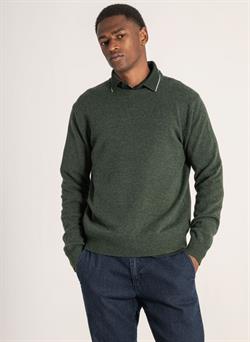 Jersey de punto fino en cuello redondo para hombre