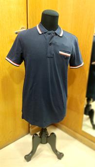 Polo manga corta con bolsillo para hombre 