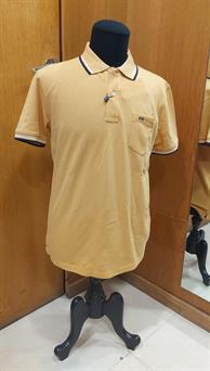 Polo manga corta con bolsillo para hombre 