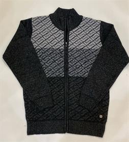 Chaqueta de punto forrada con cremallera y bolsillos 