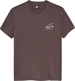 Tommy Jeans camiseta marrón manga corta