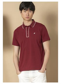 Polo para hombre color granate