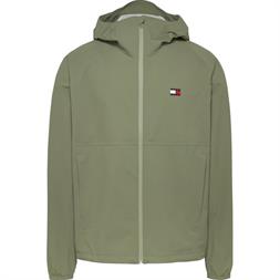 Tommy Jeans Cortavientos chuvasquero de corte amplio con cremallera para hombre