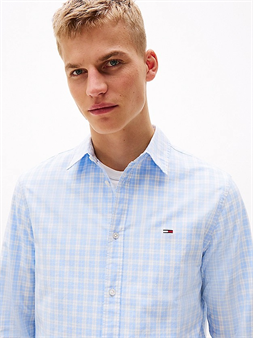 Tommy Jeans camisa cuadros azul para hombre