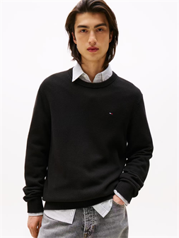 Tommy Jeans jersey negro de punto cuello redondo