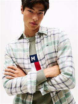 Tommy Jeans camisa de cuadros corte regular