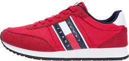 Tommy Jeans hombre zapatillas deportivas en rojo