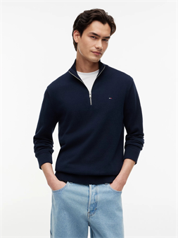 Tommy Jeans Jersey con cremallera de un cuarto y logo