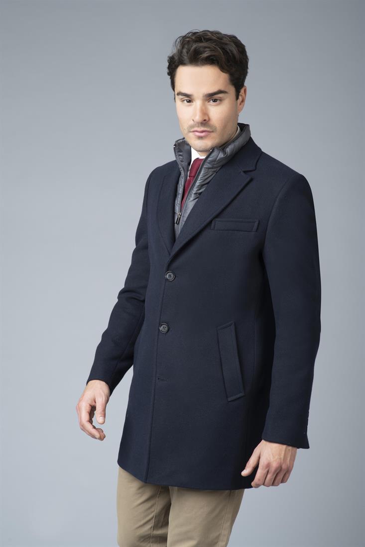 Abrigos azules para hombre outlet