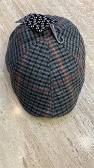 Gorra tejido cuadros estilo pico pato