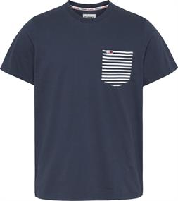 Tommy Jeans camiseta para hombre marino con bolsillo