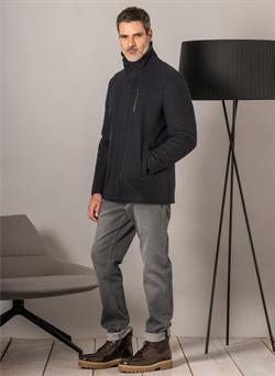 Chaquetón de paño marino para hombre