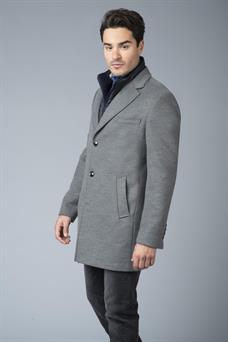 Alexander&Co. abrigo corto paño gris para hombre