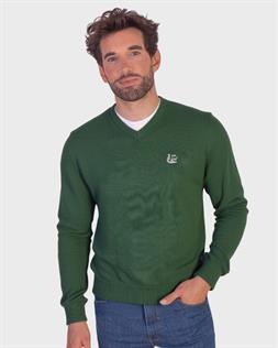 La Vespitajersey cuello pico con coderas para hombre