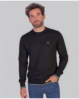 La Vespita jersey cuello redondo con coderas para hombre